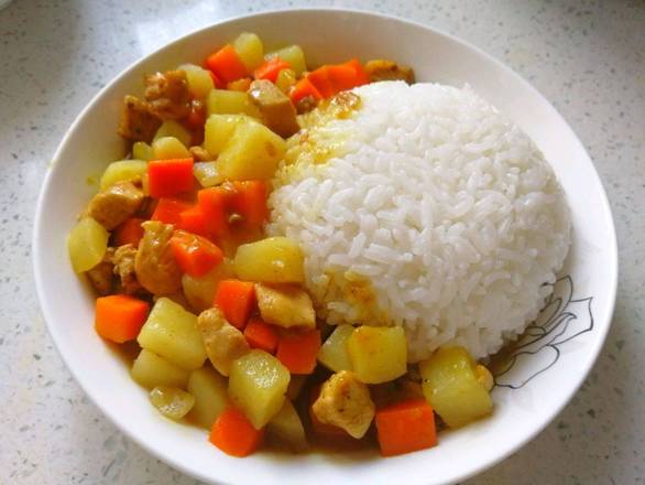 Curry Chicken Rice咖喱鸡肉饭